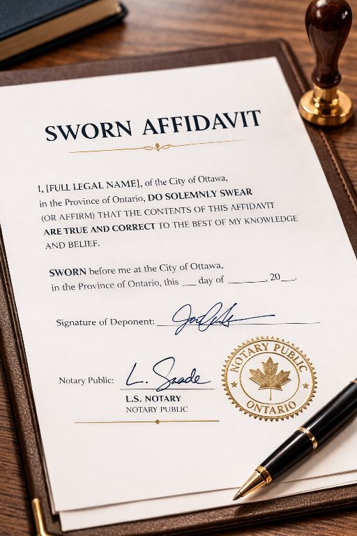 Take Affidavits and Statutory Declarations