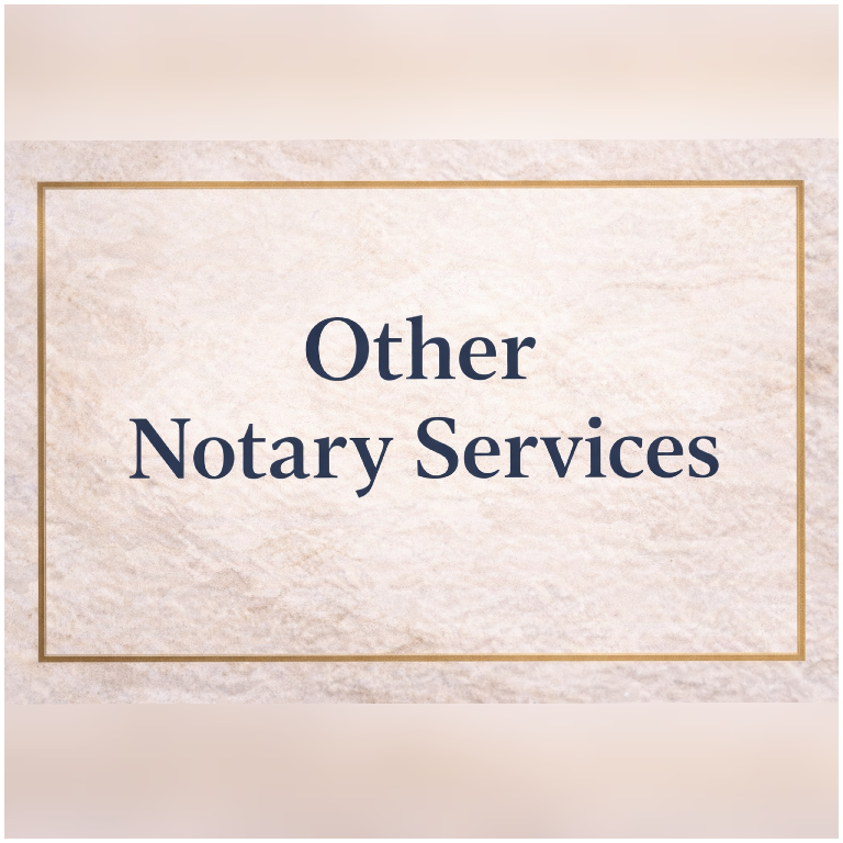 Other Notary Service / Document Review