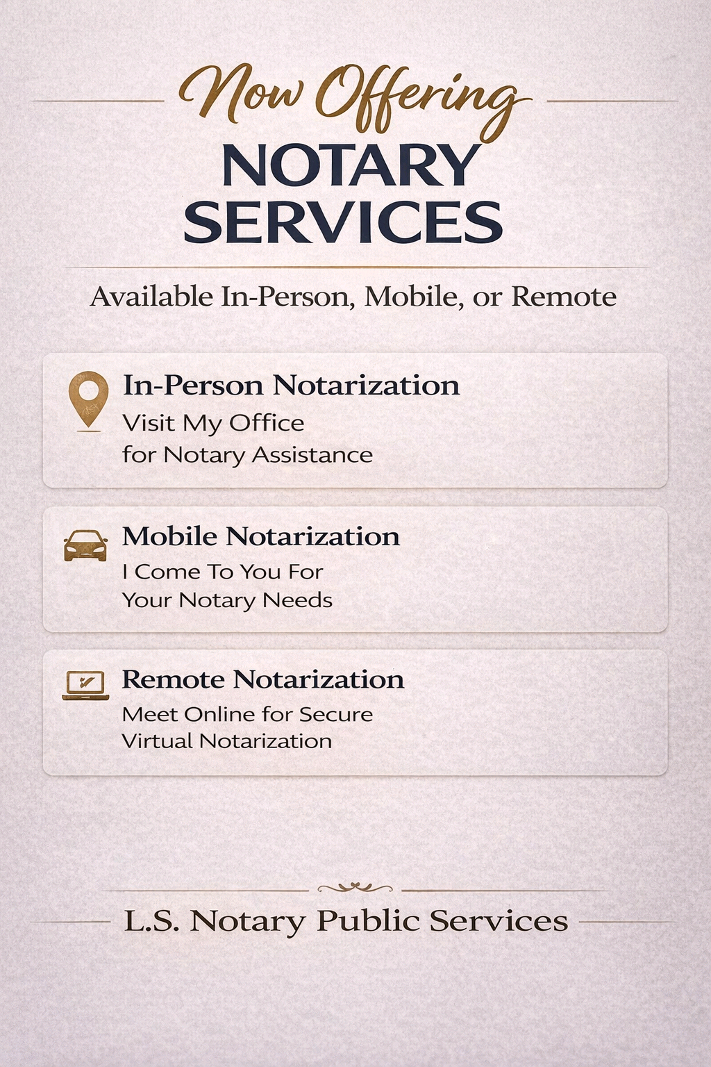 L.S. Notary Public Services