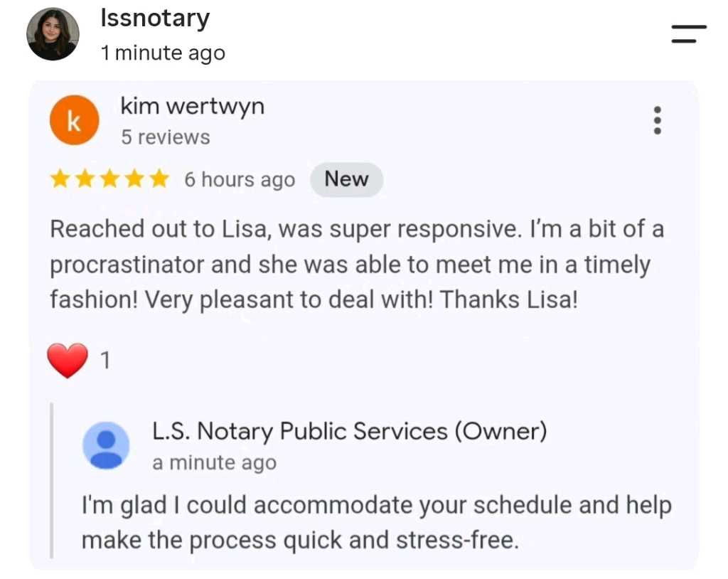 L.S. Notary Public Services